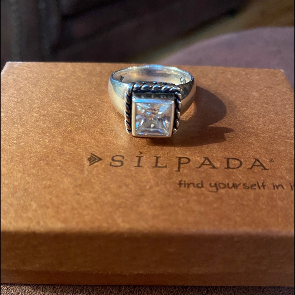 COPY - Silpada Elizabeth Sterling Silver and CZ Ring